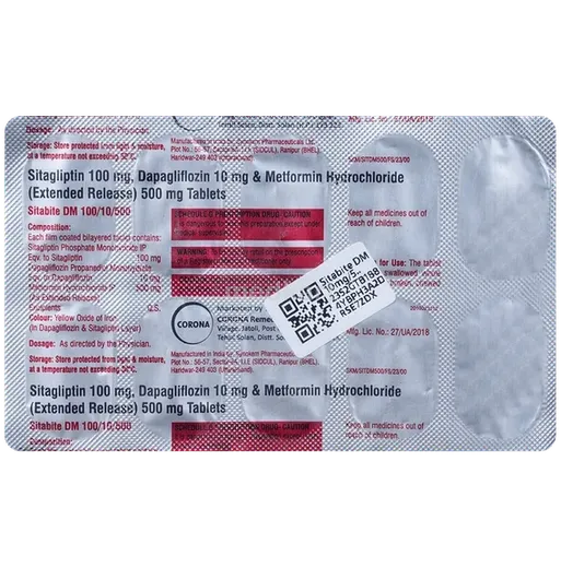 sitabite m 100/500mg tablet 10's